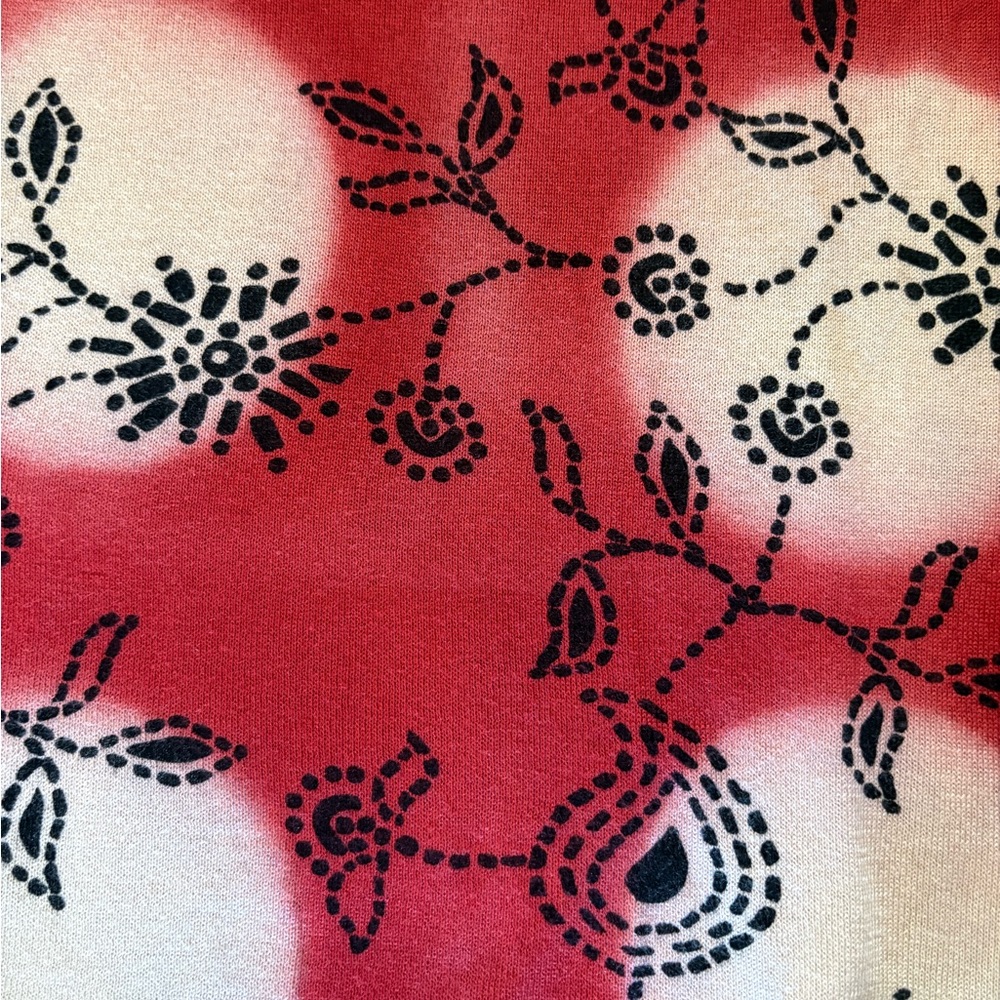 Etro Milano Red Print Spring Sweater - Picture 2 of 7